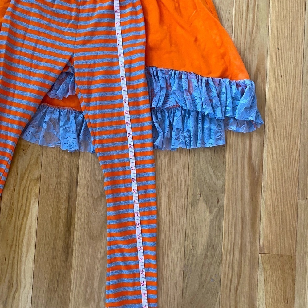 BMG Gray Orange Legging Set 10/12 - Picture 7 of 9